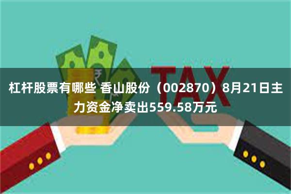 杠杆股票有哪些 香山股份（002870）8月21日主力资金净卖出559.58万元