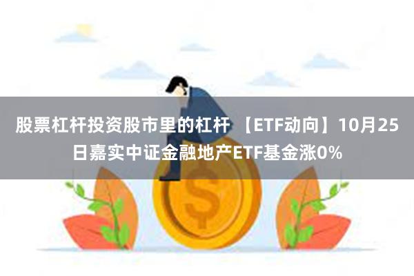 股票杠杆投资股市里的杠杆 【ETF动向】10月25日嘉实中证金融地产ETF基金涨0%